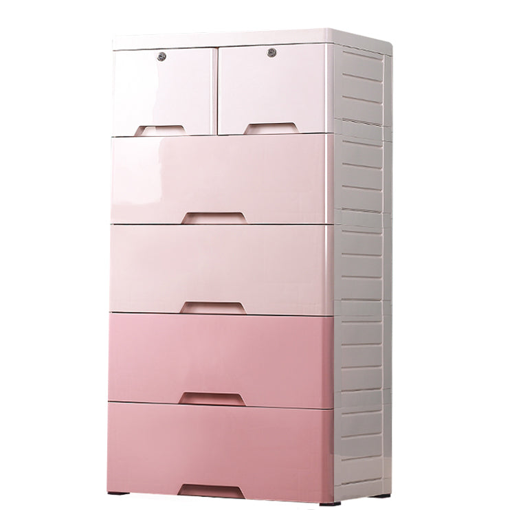 Contemporary Chest Plastic Chest Drawers with Drawers and Lock for Bedroom