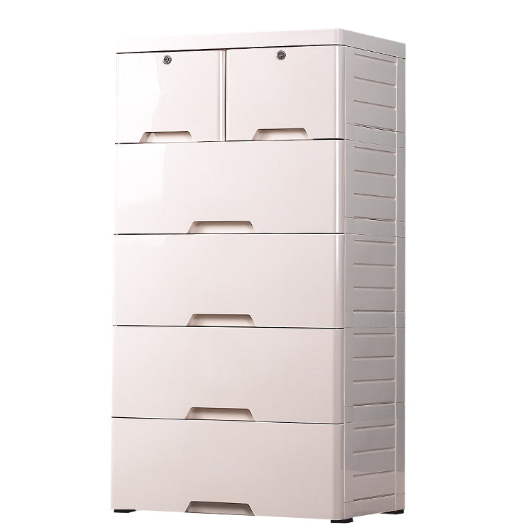 Contemporary Chest Plastic Chest Drawers with Drawers and Lock for Bedroom