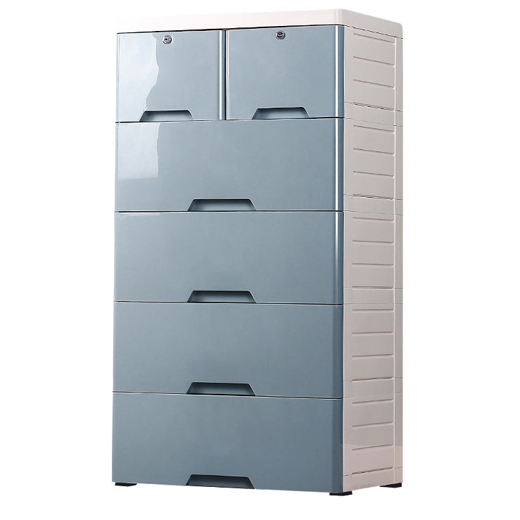 Contemporary Chest Plastic Chest Drawers with Drawers and Lock for Bedroom