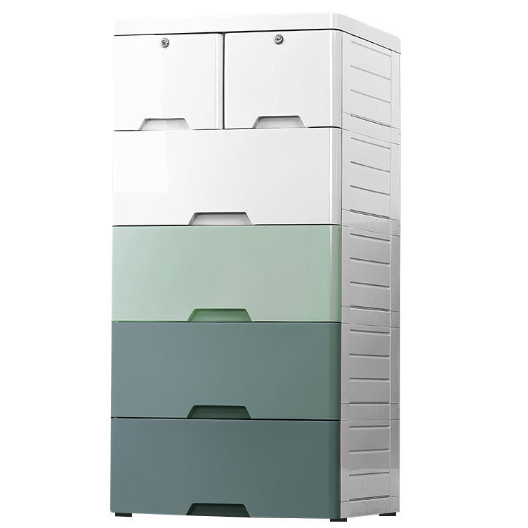 Contemporary Chest Plastic Chest Drawers with Drawers and Lock for Bedroom