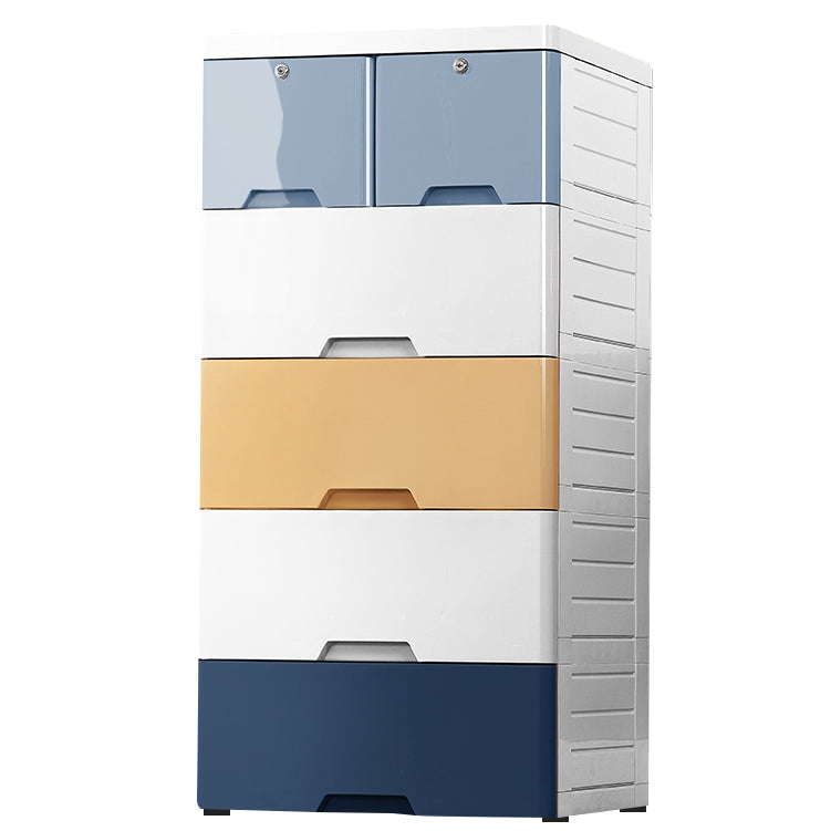 Contemporary Chest Plastic Chest Drawers with Drawers and Lock for Bedroom