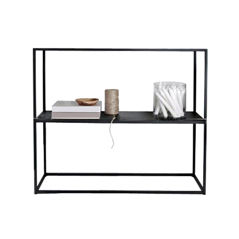 Modern Iron Console Table Rectangle Storage Frame 1-shelf Console Sofa Table