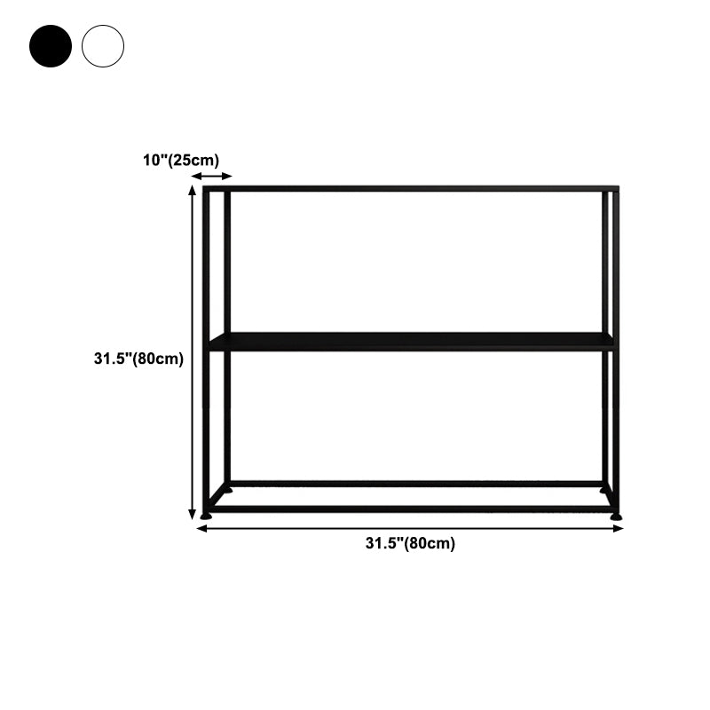 Modern Iron Console Table Rectangle Storage Frame 1-shelf Console Sofa Table