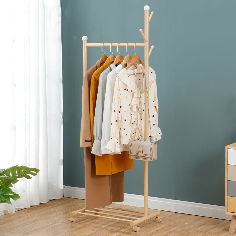 Modern Coat Rack Metal Free Standing Storage Shelves Entryway Kit