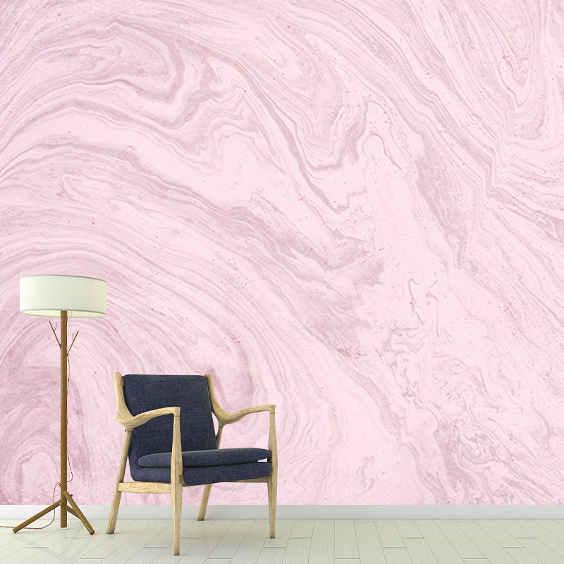 Illustration Stain Resistant Mural Wallpaper Marbling Indoor Wall Mural