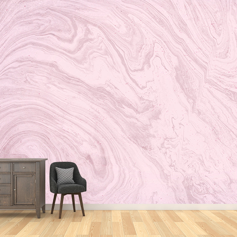 Illustration Stain Resistant Mural Wallpaper Marbling Indoor Wall Mural