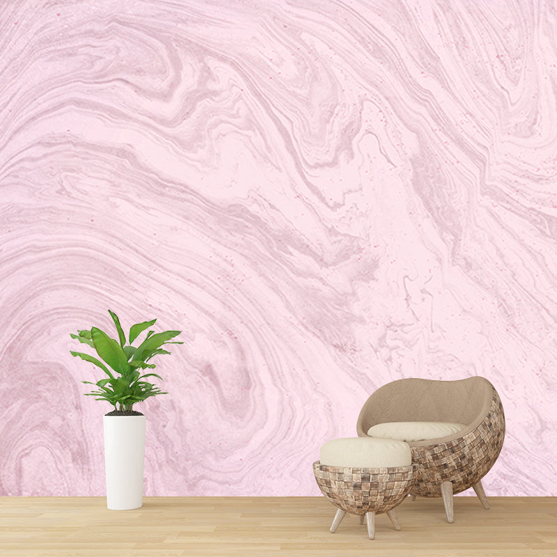 Illustration Stain Resistant Mural Wallpaper Marbling Indoor Wall Mural