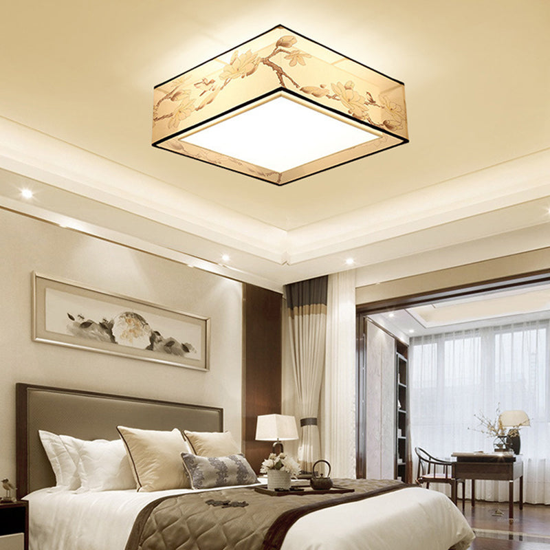 Modern Style Fabric Ceiling Light Multi Lights Ceiling Mount Light for Dining Room