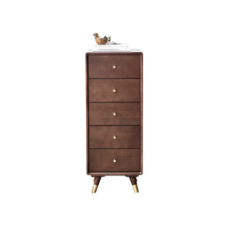 Classic Glam Vertical Lingerie Chest Solid Wood Bedroom Storage Chest