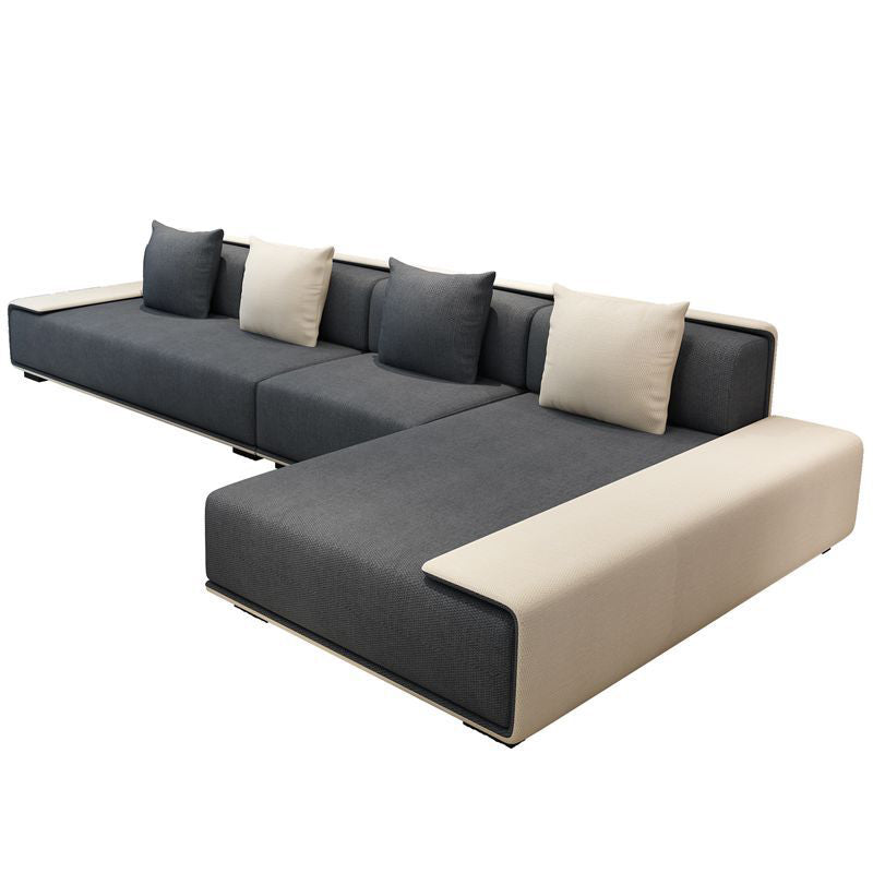 Nordic Style Sofa Bed Metal Frame Fabric Multi-color Choice Armless Sofa