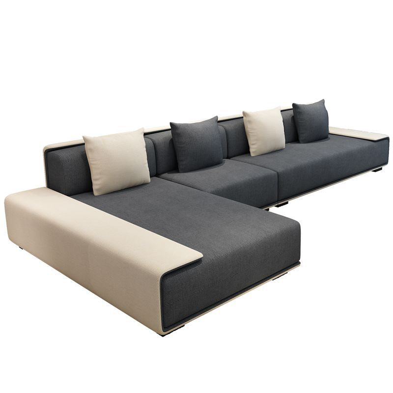 Nordic Style Sofa Bed Metal Frame Fabric Multi-color Choice Armless Sofa