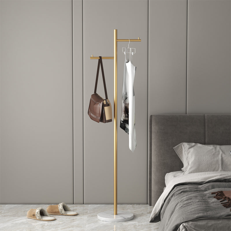 Hall Tree Contemporary Metal Coat Hanger Single Hall Stand with Hooks