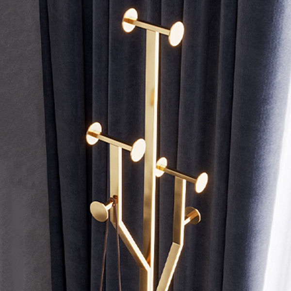 Luxurious Coat Hanger Free Standing Marble Bottom Metal Coat Rack for Bedroom