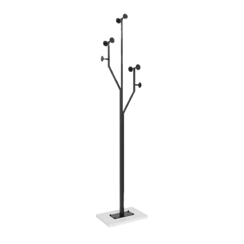 Luxurious Coat Hanger Free Standing Marble Bottom Metal Coat Rack for Bedroom