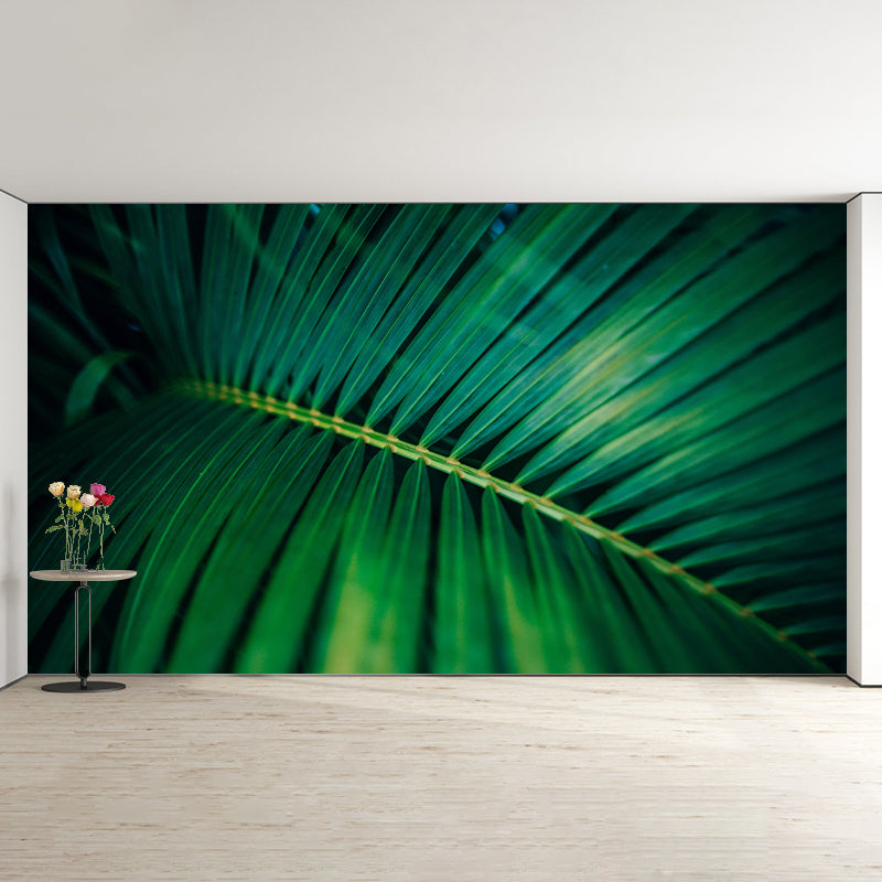 Vintage Wall Mural Tropical Plant Leaf Pattern Drawing Room Wall Mural