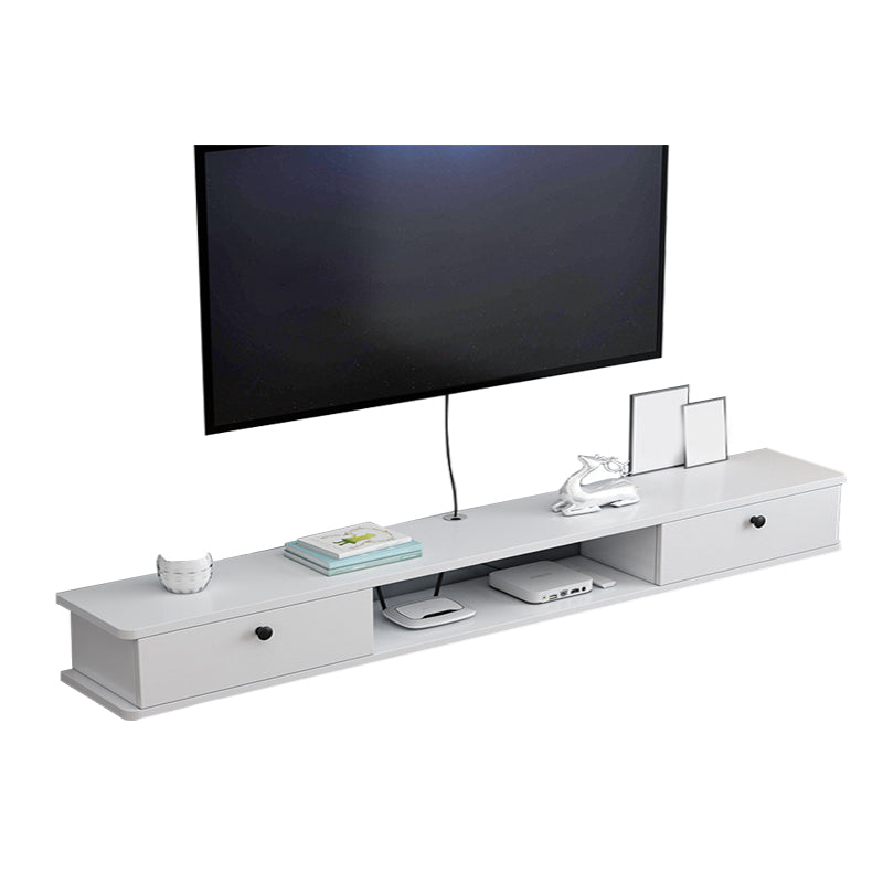 9" D Wall-mounted TV Stand Console Contemporary Closed Storage TV Stand with 2 Doors