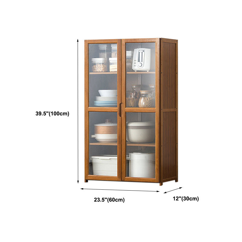 Bamboo Contemporary Sideboard Engineered Wood Sideboard for Kitchen