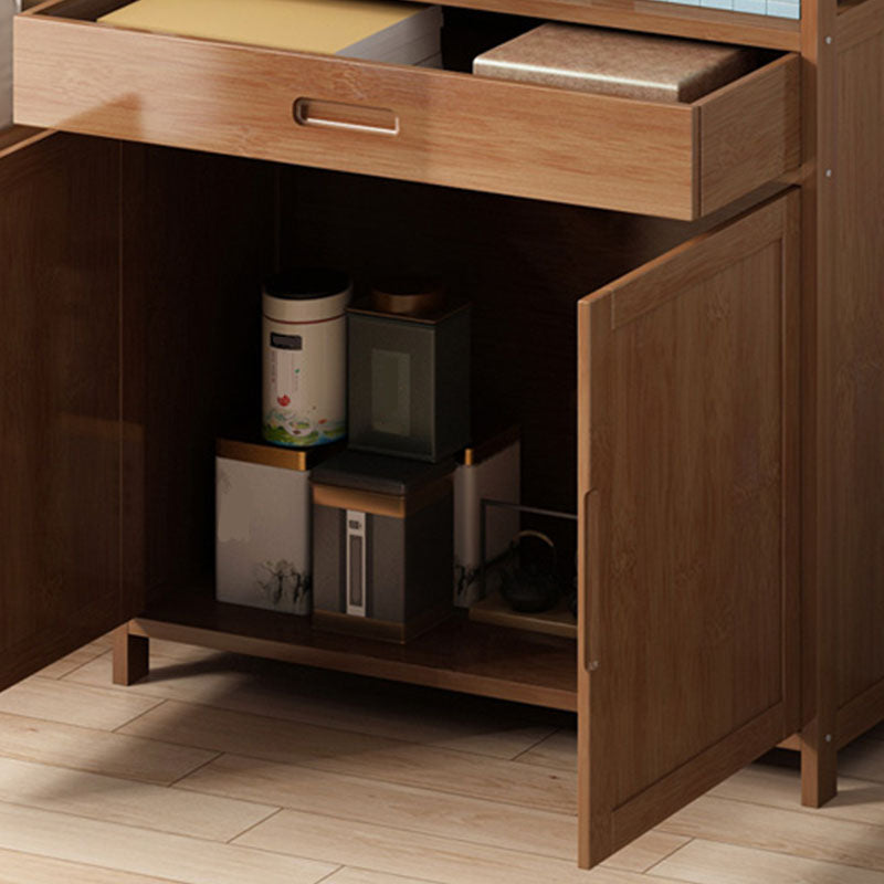 Contemporary Side Board Engineered Wood with Door Sideboard for Dining Room