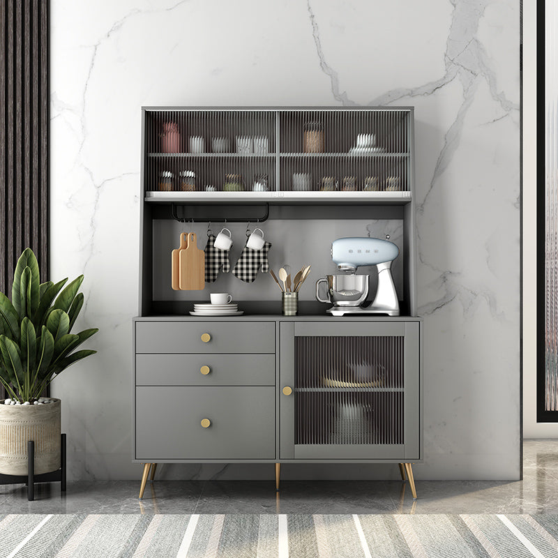 3-Drawer Sideboard Glam Engineered Wood Credenza for Living Room