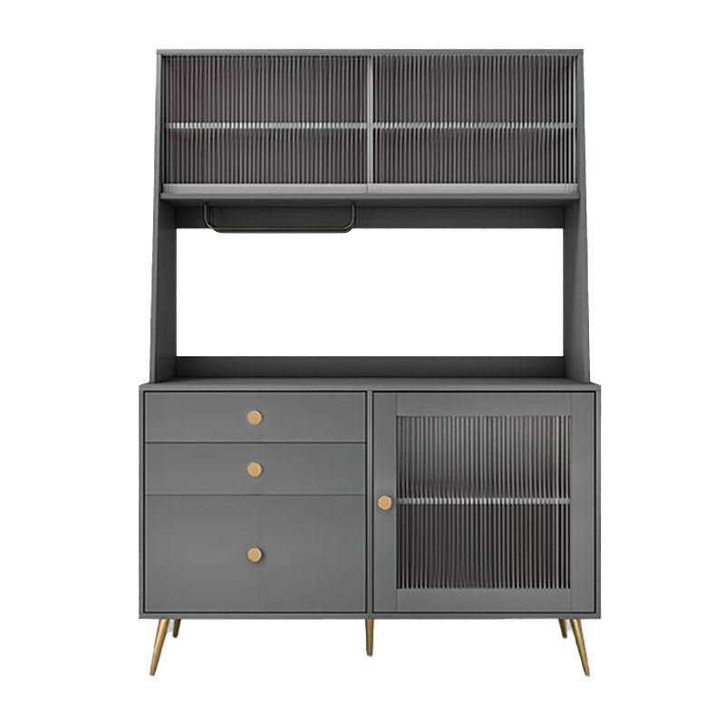 3-Drawer Sideboard Glam Engineered Wood Credenza for Living Room