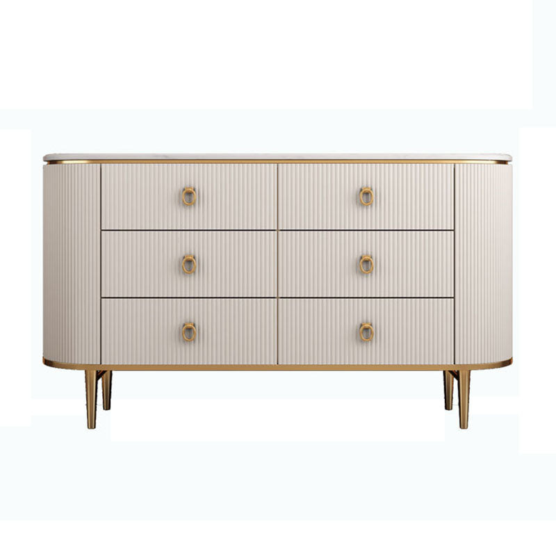 Glam Style Sideboard with Wood Drawers Sideboard for Kitchen