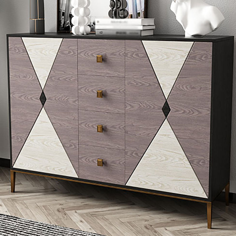 Modern Living Room Sideboard Cabinet Adjustable Shelving Solid Wood Sideboard