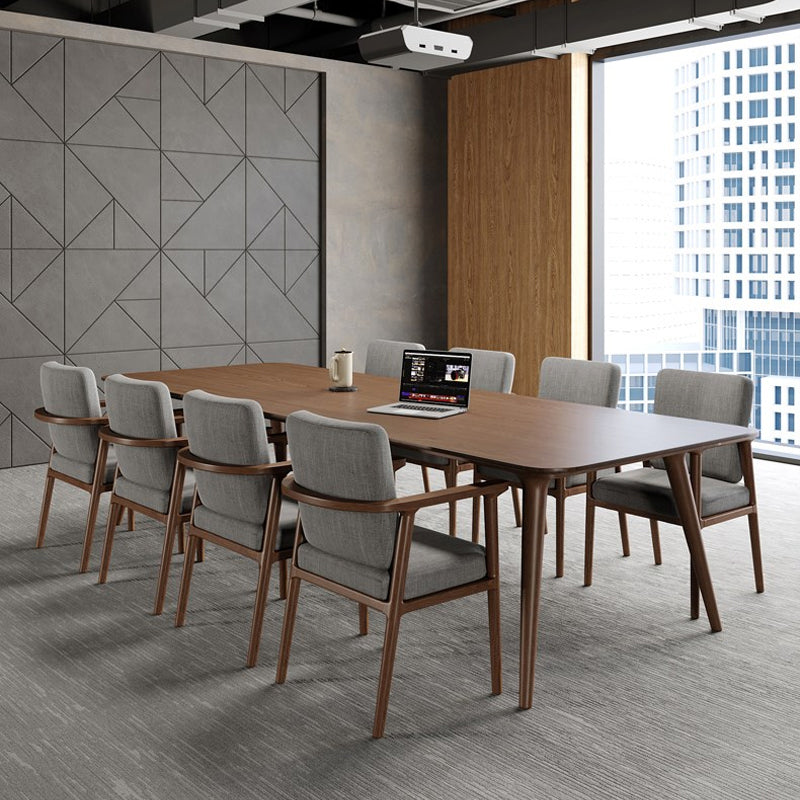 Modern Distressed Wood Office Desk Rustproof Table for Dinning Room