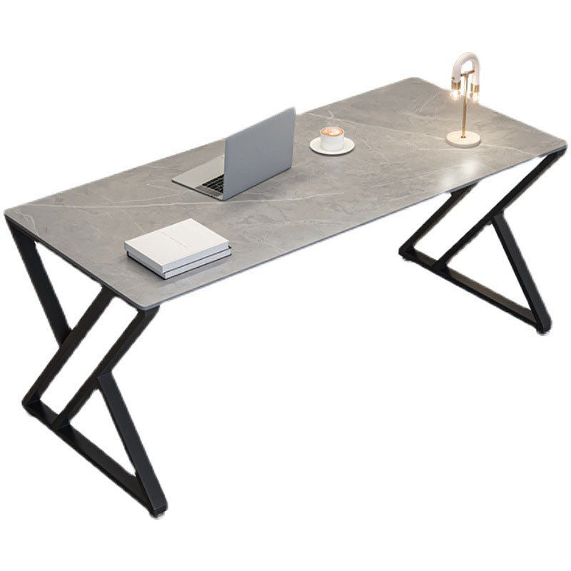 Simple Modern 30" H Desk Rectangular Sled Slate Desk for Home
