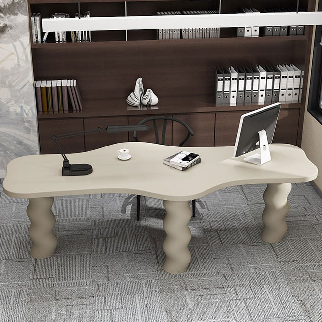 Free Form Meeting Table Home Office Solid Wood Industrial Writing Desk