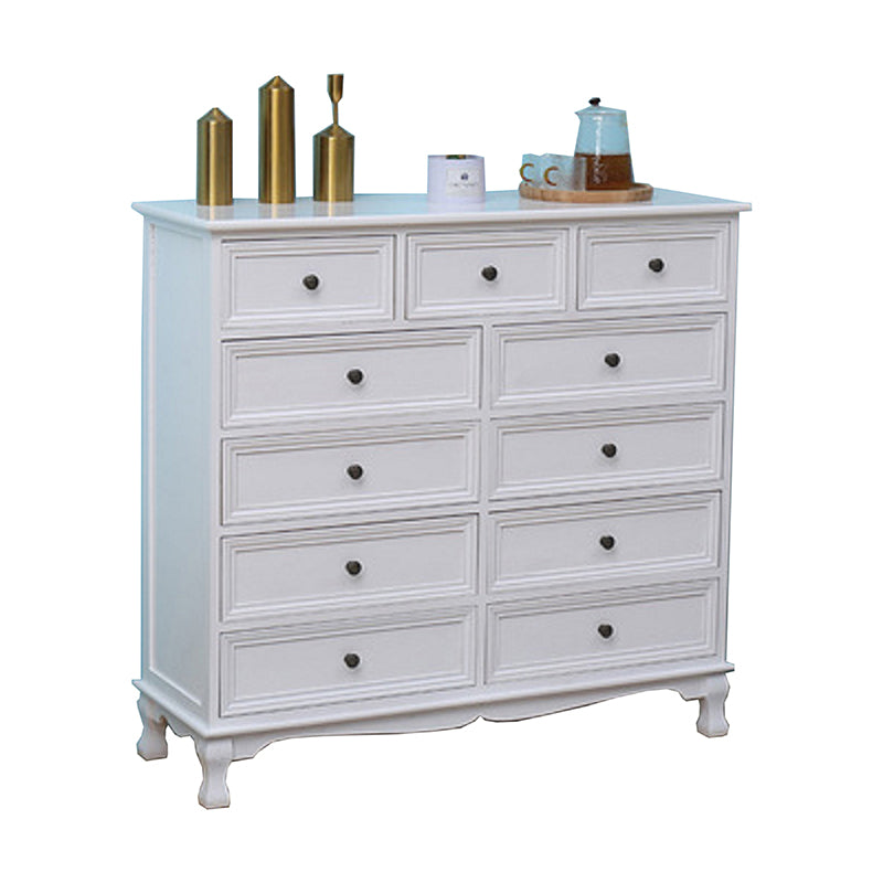 Nautical Matte Finish Storage Chest Solid Wood Bedroom Dresser