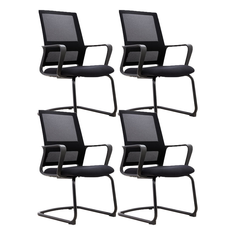 Black Mesh Office Chair Home Rotatable Desk Chair with Wheels