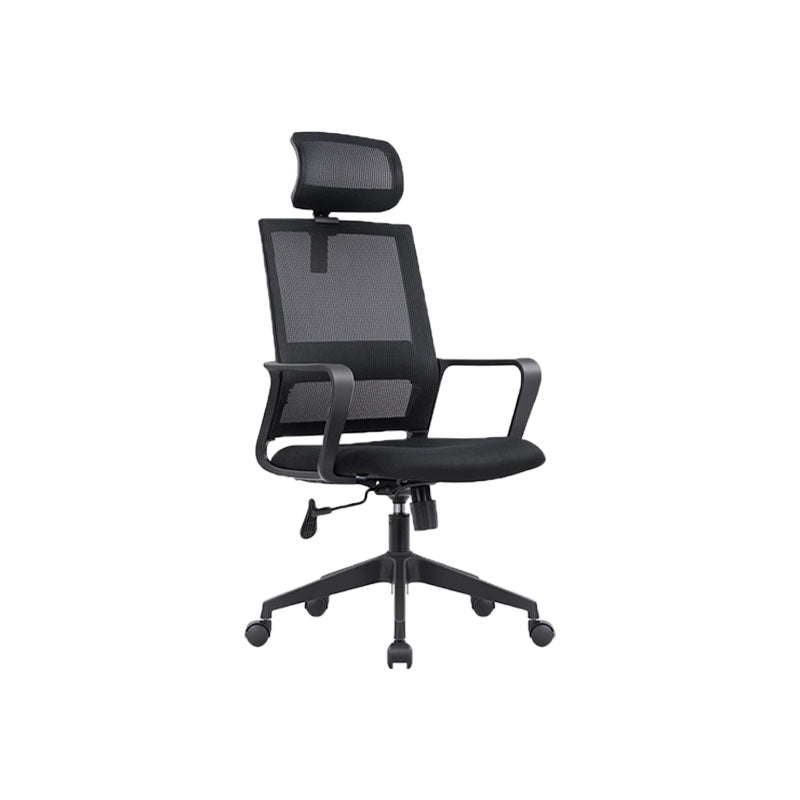 Black Mesh Office Chair Home Rotatable Desk Chair with Wheels