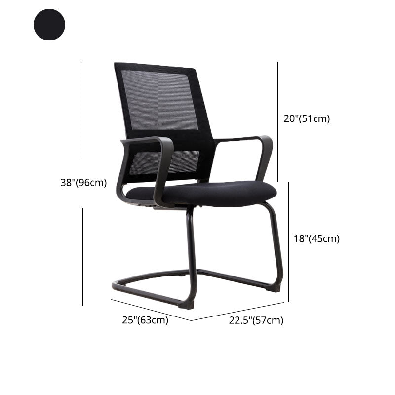 Black Mesh Office Chair Home Rotatable Desk Chair with Wheels