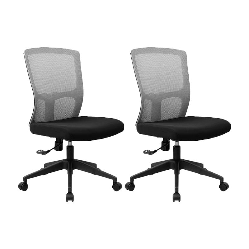 Black Mesh Rotatable Office Chair Height Adjustable Desk Chair with Wheels