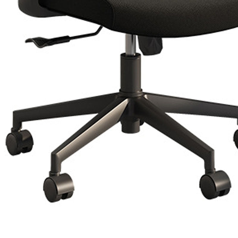 Black Mesh Rotatable Office Chair Height Adjustable Desk Chair with Wheels