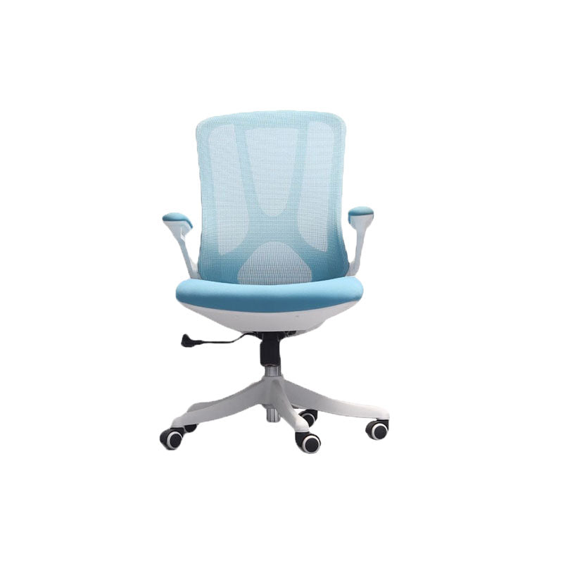 Rotatable Mesh Office Chair Nylon Frame Desk Chair with Wheels