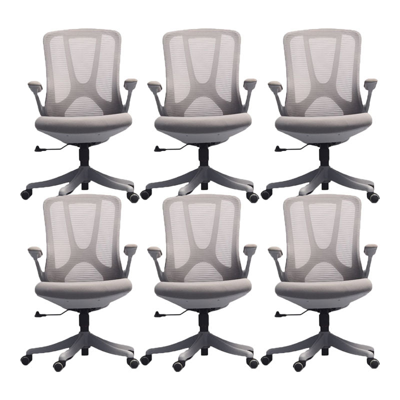 Rotatable Mesh Office Chair Nylon Frame Desk Chair with Wheels