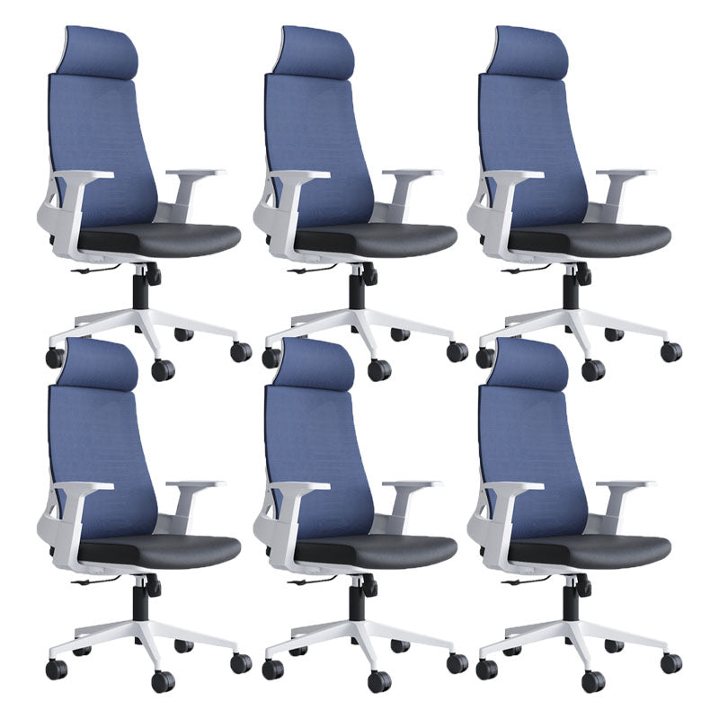 High Back Task Chair Mesh Adjustable Arm Office Chair with Wheels