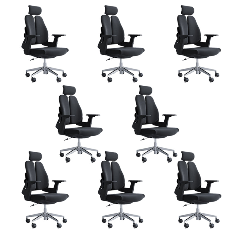 High Back Task Chair Mesh Adjustable Arm Office Chair with Headrest