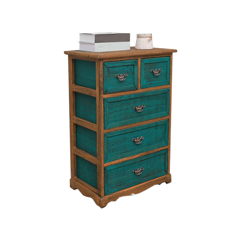 Traditional Solid Wood Storage Chest Vertical Bedroom Dresser