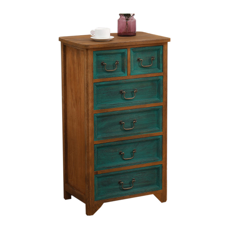 Traditional Solid Wood Storage Chest Vertical Bedroom Dresser