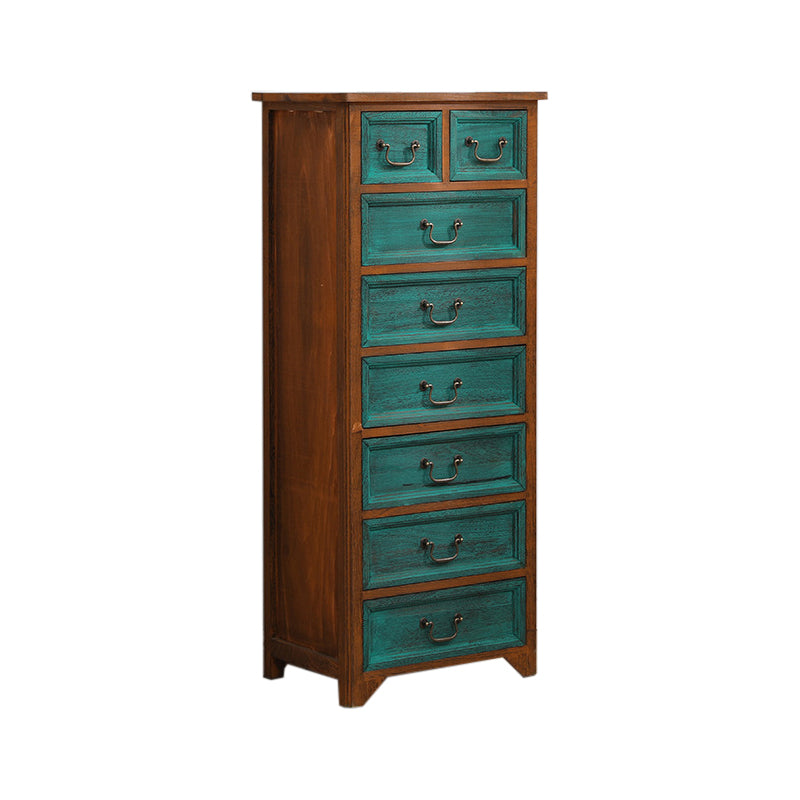 Traditional Solid Wood Storage Chest Vertical Bedroom Dresser