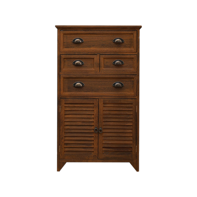 Traditional Solid Wood Storage Chest Vertical Bedroom Dresser