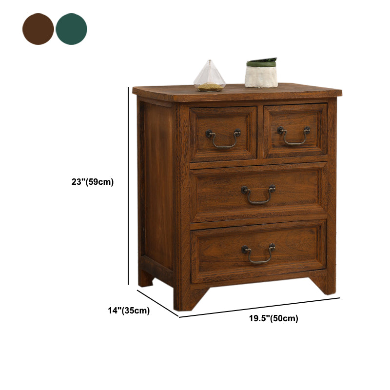 Traditional Solid Wood Storage Chest Vertical Bedroom Dresser