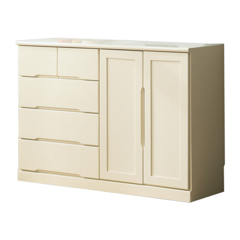 Traditional Solid Wood Storage Chest Bedroom Matte Finish Dresser