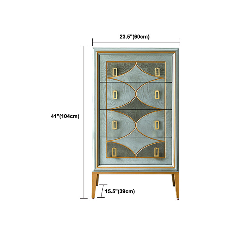 Boho Wood Top Chest with Legs Chest with Drawers for Bedroom