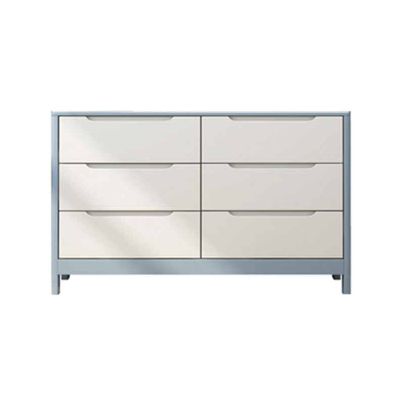 Contemporary Matte Finish Storage Chest Bedroom Solid Wood Dresser