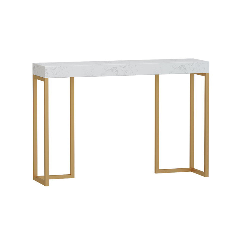 Glam Rectangle Console Table Stain Resistant for Outdoor Frame Console Sofa Table