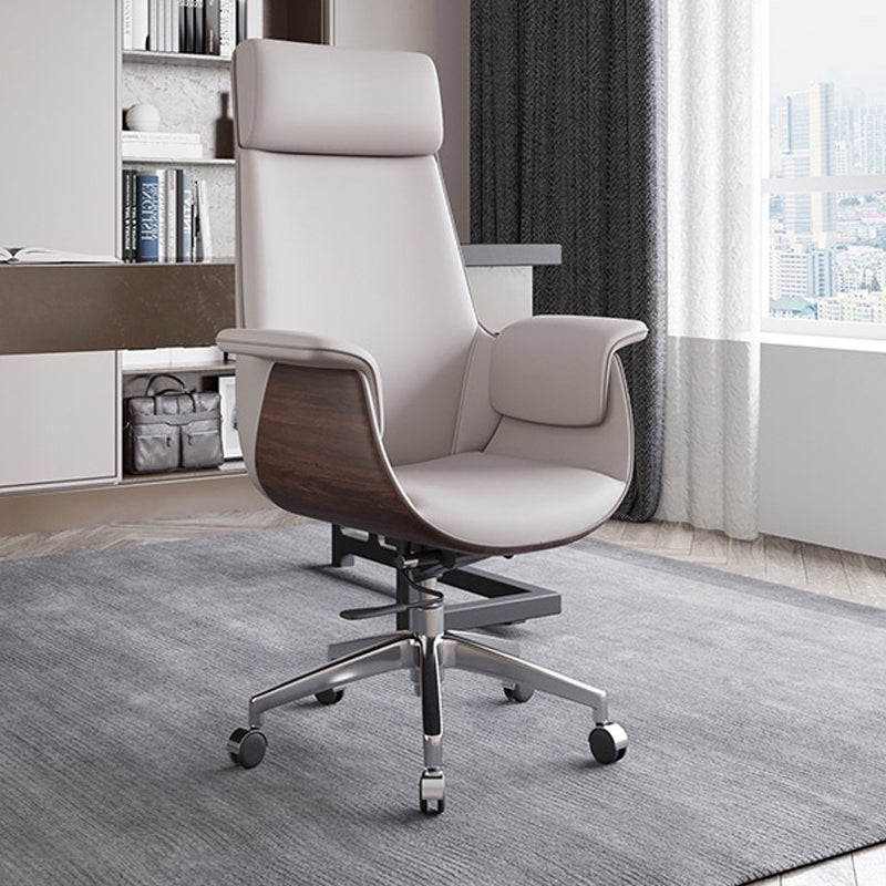 Mid / High Back Office Chair Rotatable Leather Desk Chair for Home and Office