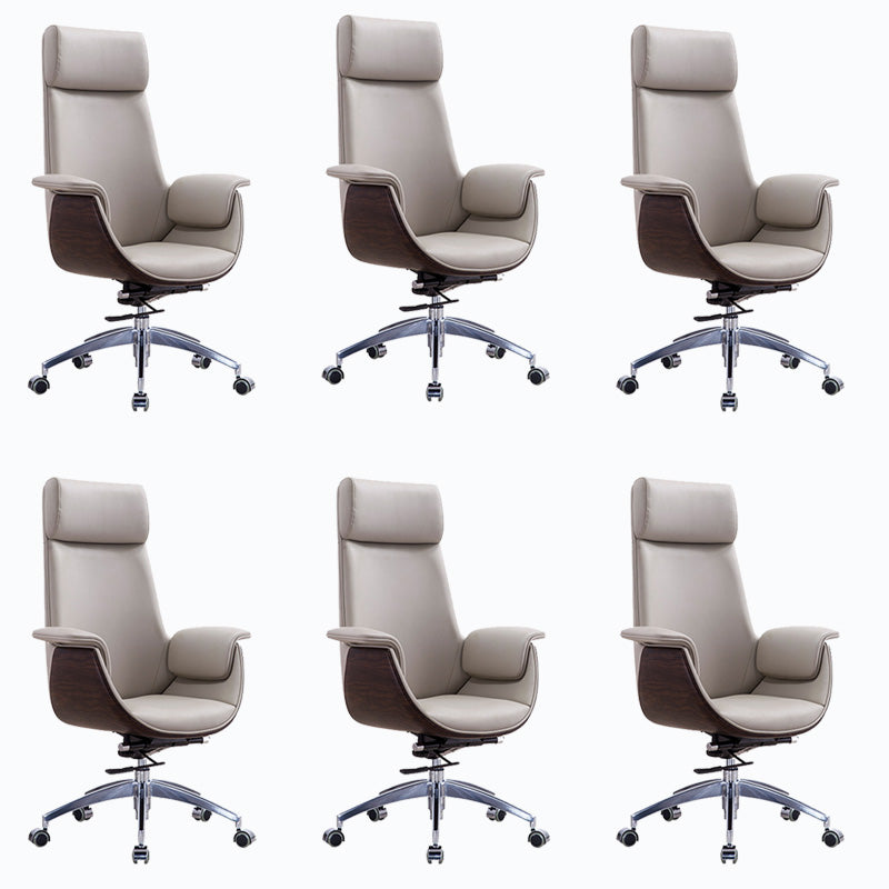 Mid / High Back Office Chair Rotatable Leather Desk Chair for Home and Office